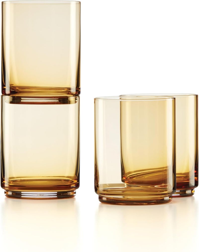 LENOX Tuscany Classics 4Pc Tall Glasses, 1.10, Orange - Image 1