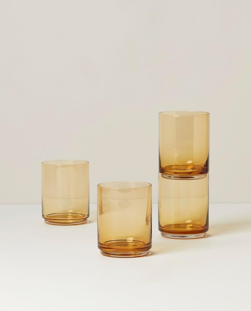 LENOX Tuscany Classics 4Pc Tall Glasses, 1.10, Orange - Image 2