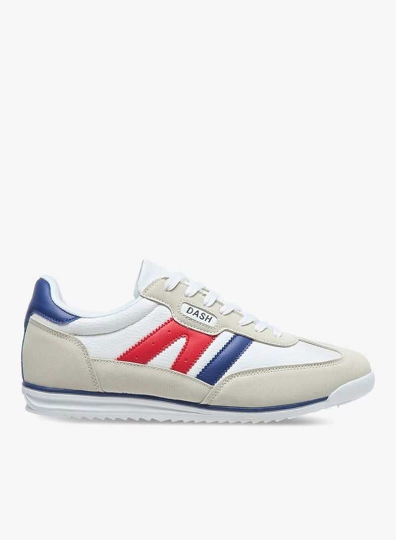 Dash Men's Logo Detail Sports Shoes with Lace-Up Closure - Image 1