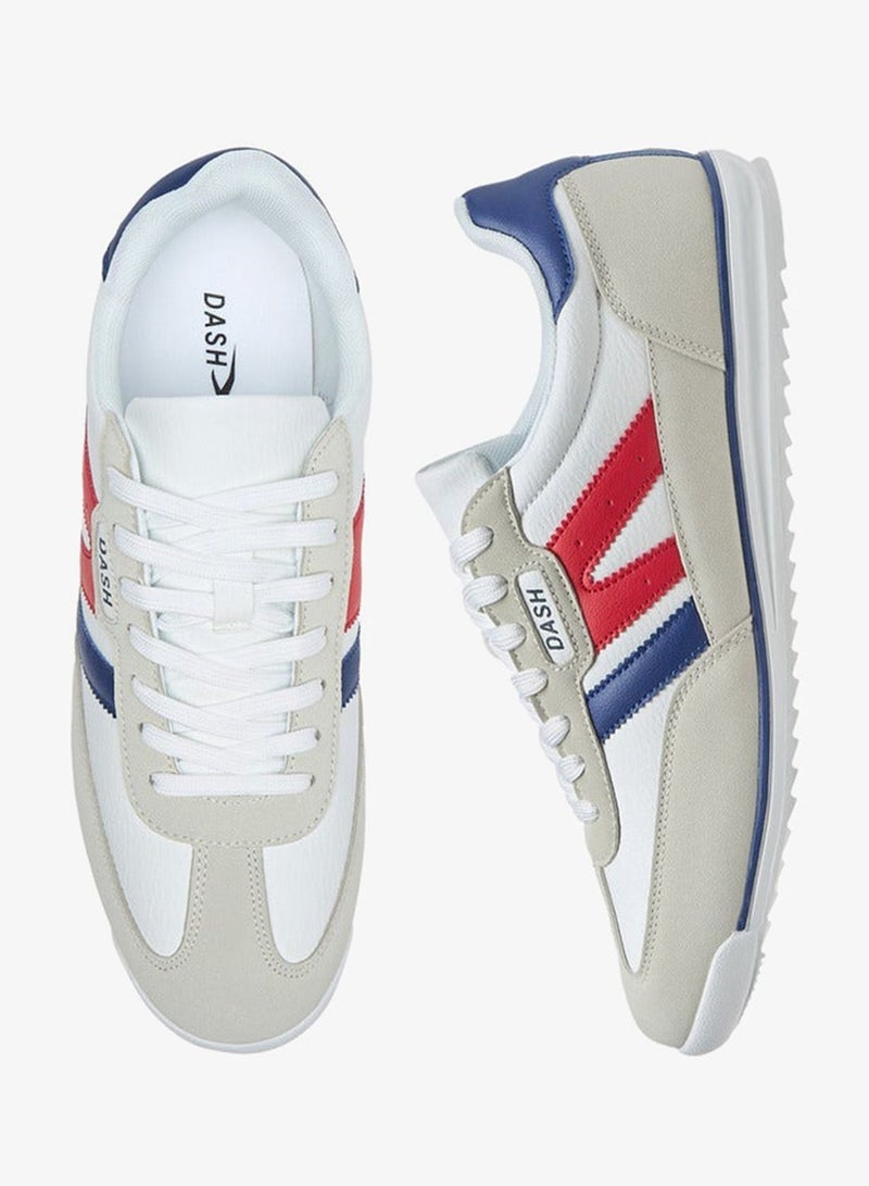 Dash Men's Logo Detail Sports Shoes with Lace-Up Closure - Image 3