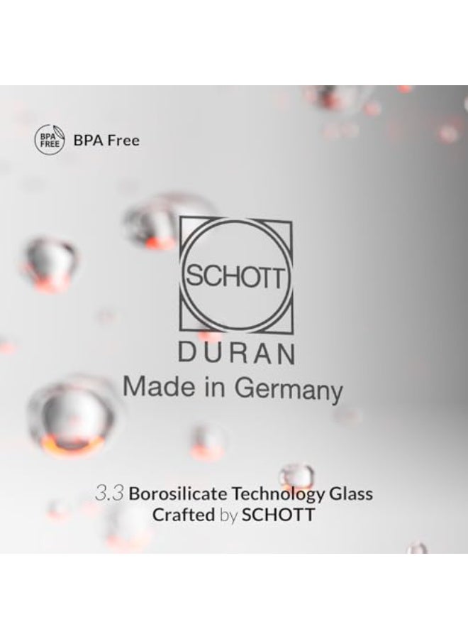 Feller Germany TS289 2-in-1 Tea Maker, 2L German Schott Glass Kettle + 1L Teapot, 2200W Strix Control, Keep Warm, BPA Free, Stainless Steel Filter (Stainless Steel) - Image 3
