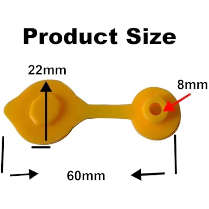 rayihni 20 Pcs Gas Can Vent Caps Yellow Plastic Fuel Jug Vents Replacement Compatible With Old Style Water Gas Cans - Image 3