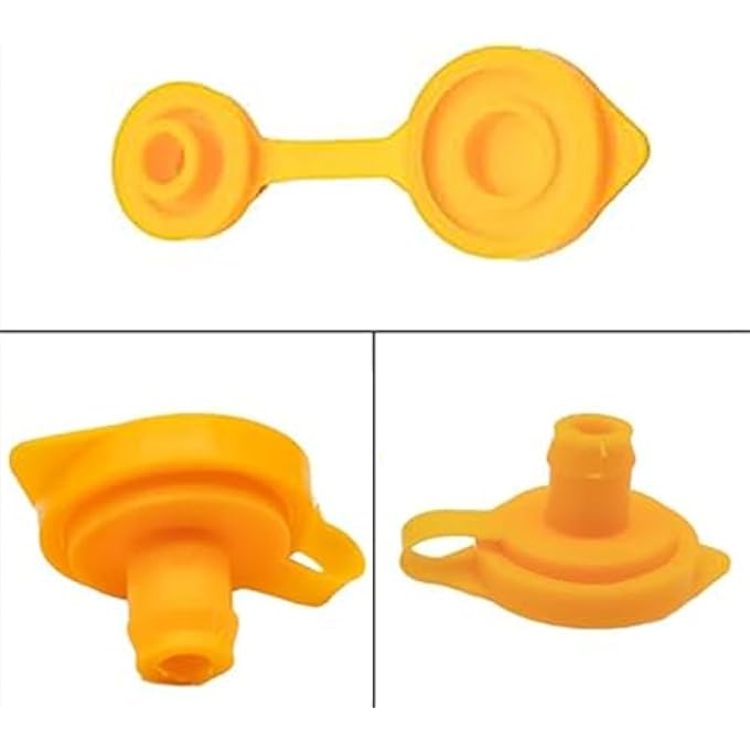 rayihni 20 Pcs Gas Can Vent Caps Yellow Plastic Fuel Jug Vents Replacement Compatible With Old Style Water Gas Cans - Image 4