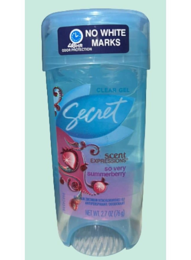 Secret Scent Expressions So Very Summerberry Clear Gel Antiperspirant Deodorant 76g - Image 2