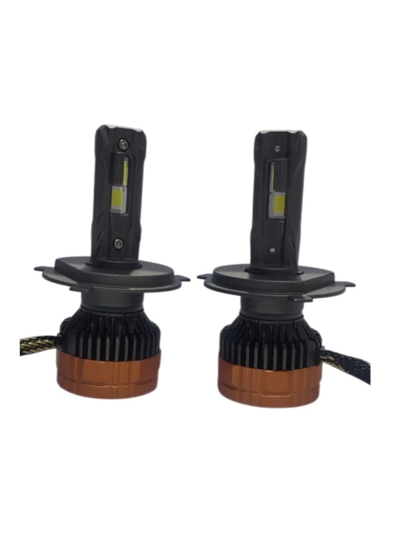 Ama A6 H4 LED car headlight kit with remote control, maximum brightness 7000 lumens - Image 4