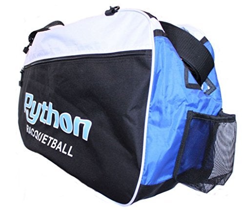 Python Racquetball Python Deluxe "Club" Racquetball Bag (Black/Blue) - Image 4