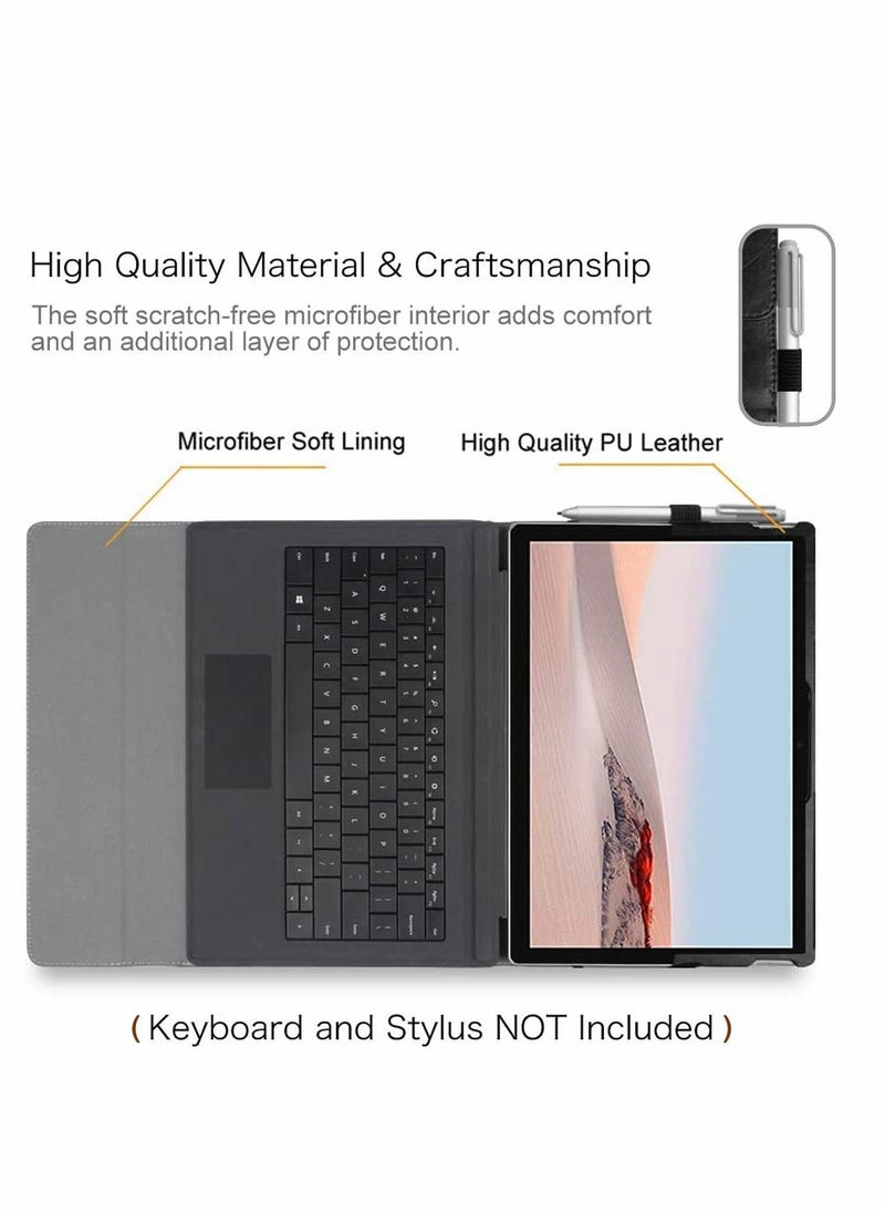 غطاء واقي لـ Surface Go 3 2021/Surface 2 2020/Surface 2018 مع حامل قلم متعدد الزوايا، محفظة، غطاء أعمال متوافق مع نوع لوحة المفاتيح - Image 5