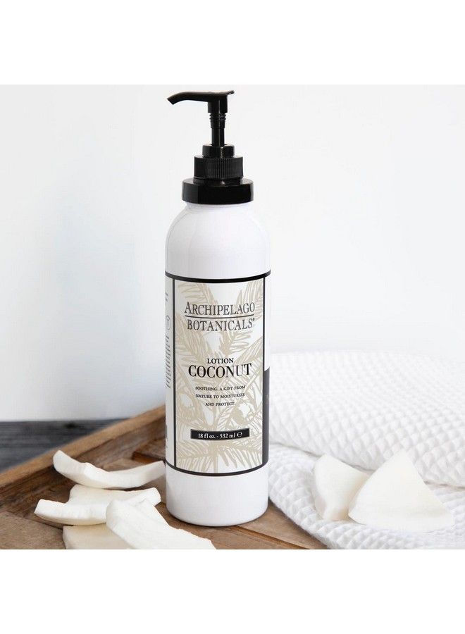 Archipelago Botanicals Coconut Lotion ; Nourishing Hydrating Daily Body Lotion ; Free From Parabens Phthalates And Gmos (18 Oz) - Image 3