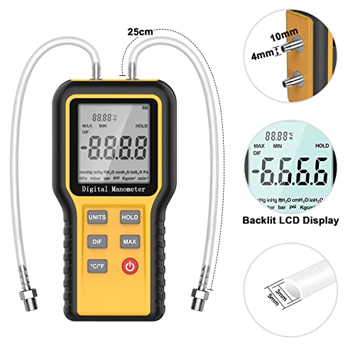 BTMETER Manometer, Air Pressure Meter - Image 4