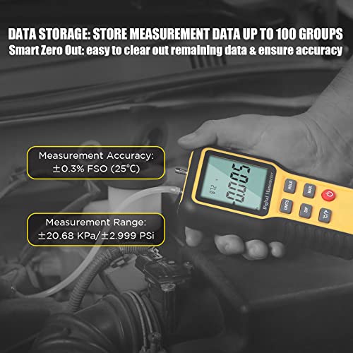 BTMETER Manometer, Air Pressure Meter - Image 2