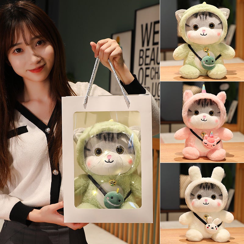 Cute Transformable Cat Plush Toy Stuffed Animal Doll Pillow Birthday Gift - Image 3