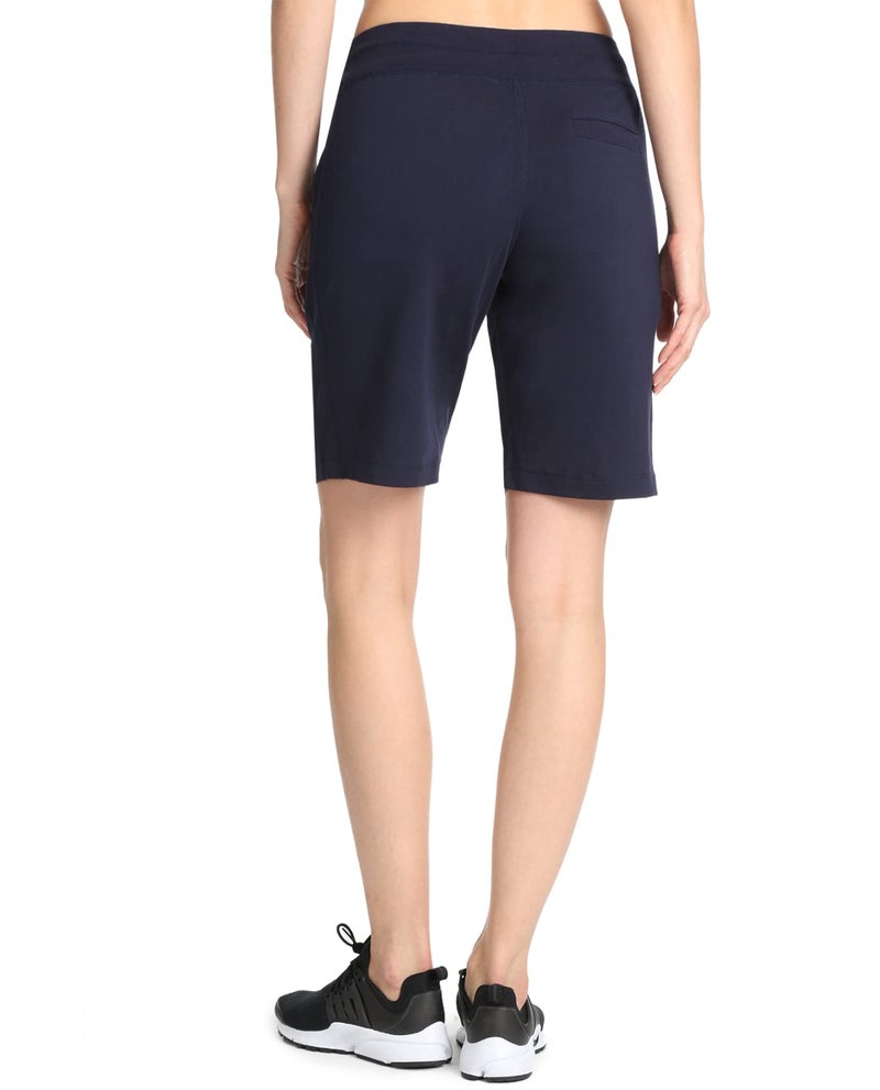 Danskin Women's Essential Bermuda Short, Midnight Navy, 2X - Image 3