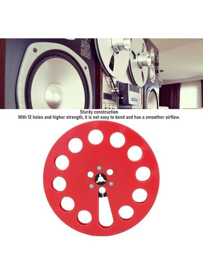 Red Plastic Empty Take Up Reel 7 Inch 12 Holes for ReVox Tape Player Opening Machine Part - Image 4