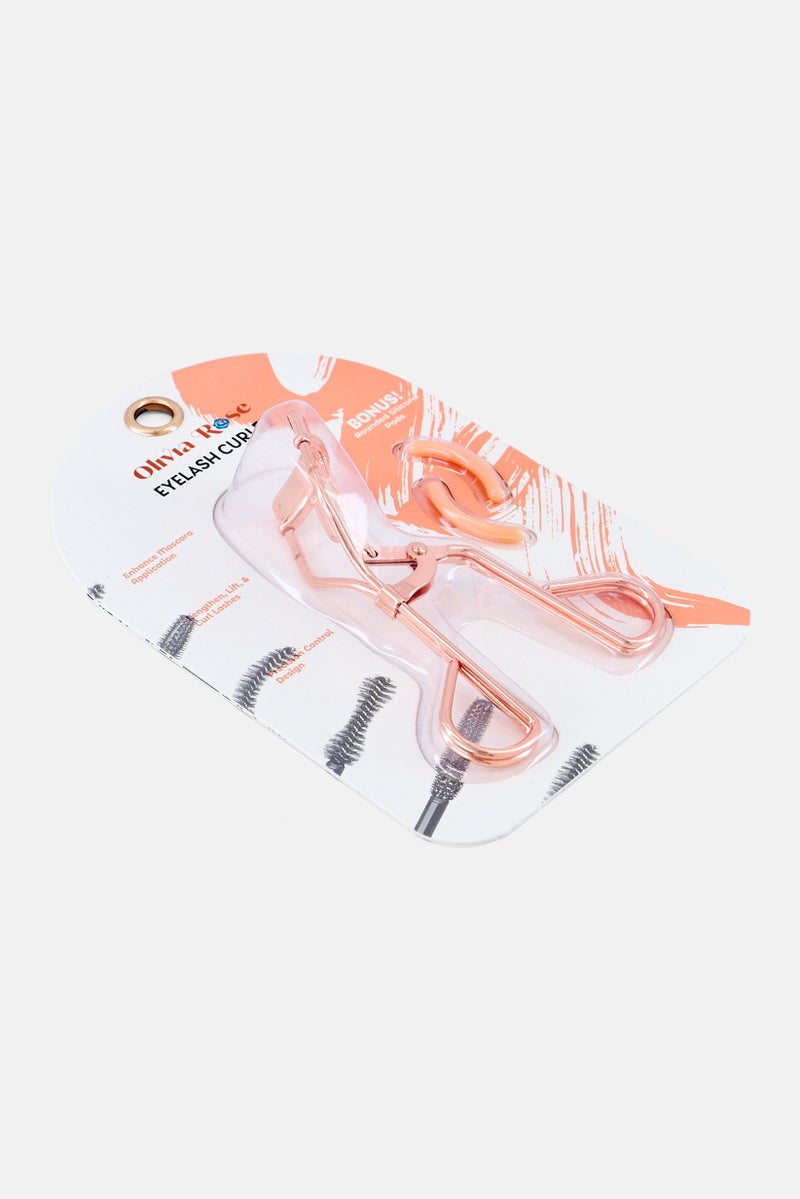 Olivia Rose Stainless Steel Eyelash Curler With Silicone Pads, Rose Gold - Image 2