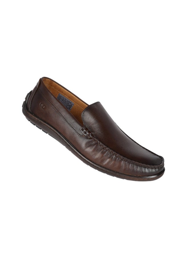 DEMOCRATA - 032-87 Democrata Mens Formal Loafer Slip on Shoes 274103-003 Tobacco - Image 1