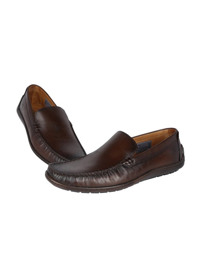 DEMOCRATA - 032-87 Democrata Mens Formal Loafer Slip on Shoes 274103-003 Tobacco - Image 1