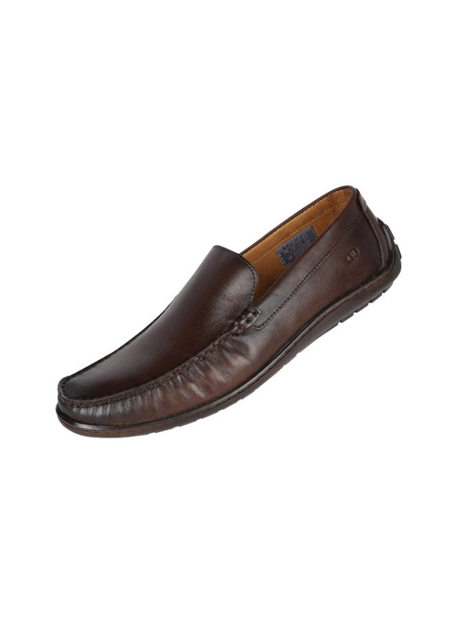 DEMOCRATA - 032-87 Democrata Mens Formal Loafer Slip on Shoes 274103-003 Tobacco - Image 1