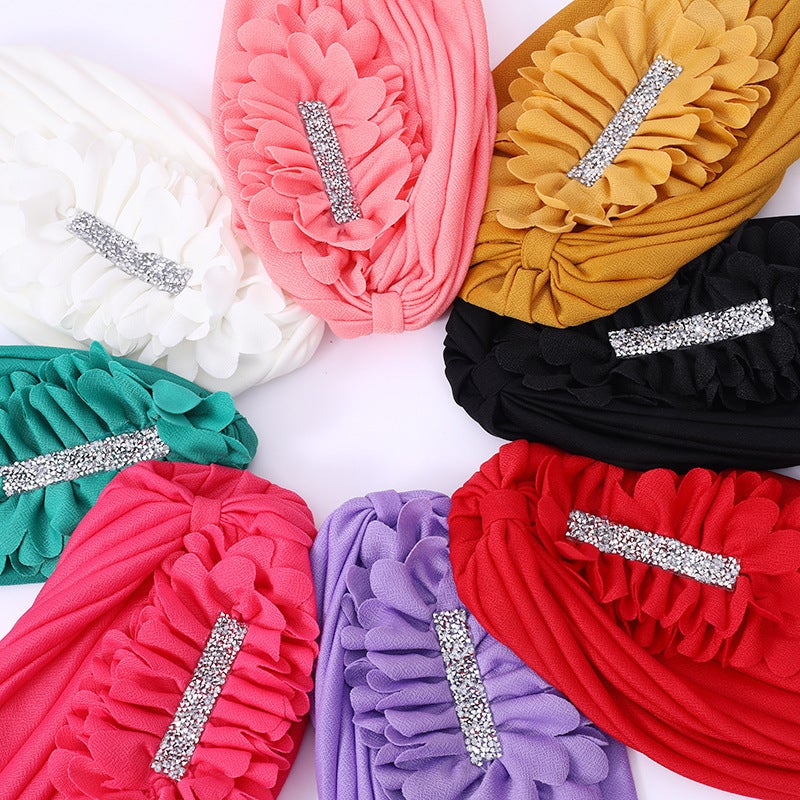 New Muslim Turban Cap Adjustable Space Layer Braid Drill Hat - Image 3