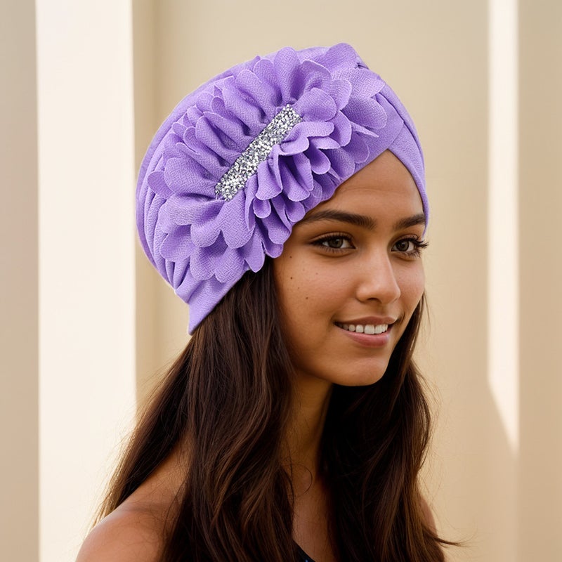 New Muslim Turban Cap Adjustable Space Layer Braid Drill Hat - Image 1