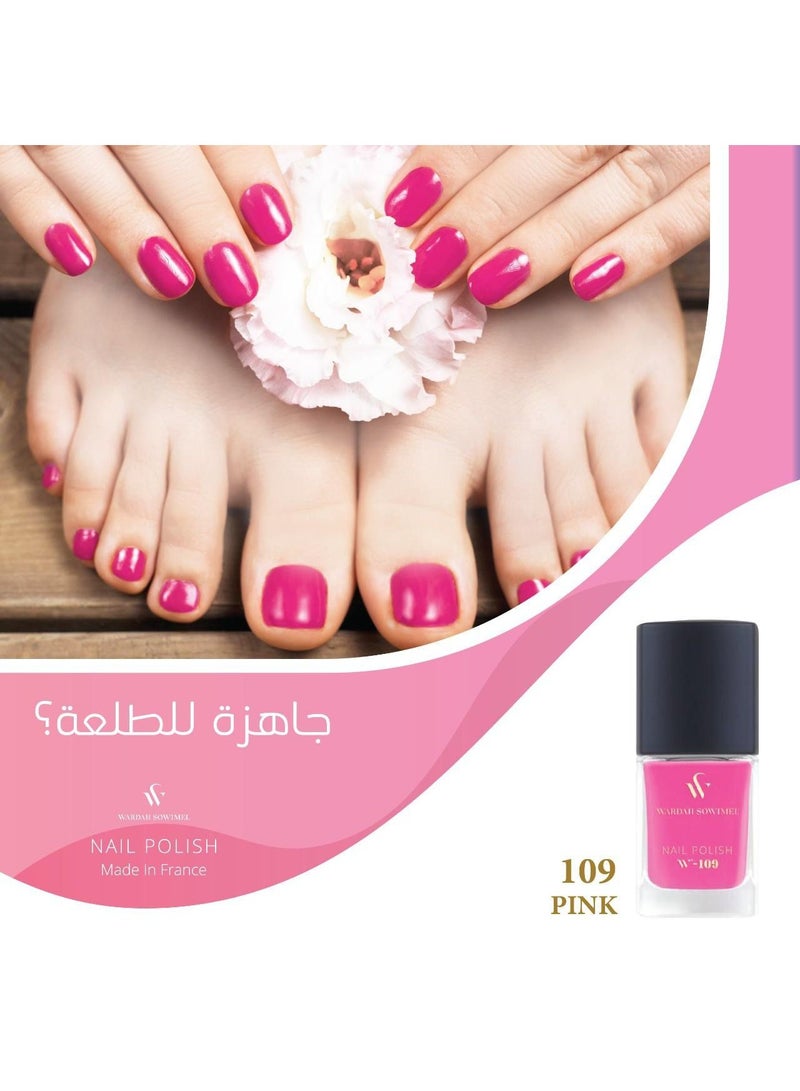 وردة صويمل طلاء أظافر من وردة صويمل - وردي - W109 - Image 1