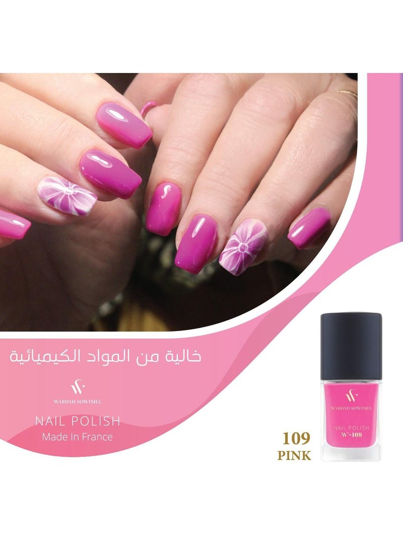 وردة صويمل طلاء أظافر من وردة صويمل - وردي - W109 - Image 2
