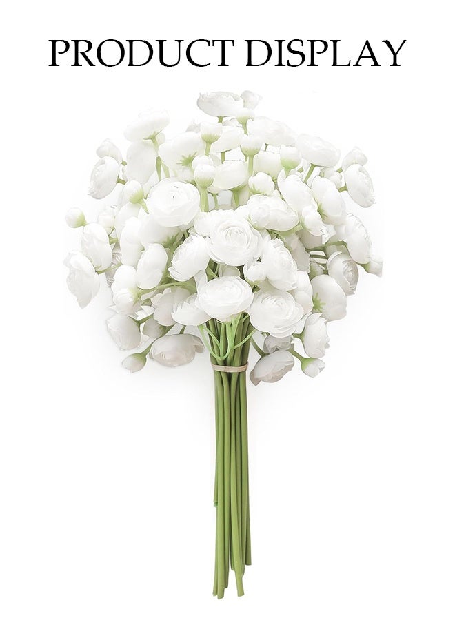 DUNISO زهور صناعية، باقات زهور الكاميليا المزيفة، زهور حرير محاكاة، زهور مزيفة زخرفية DIY، متينة، سهلة العناية، لفندق، منزل، مكتب، مطبخ، زفاف، ديكور مزرعة - Image 5