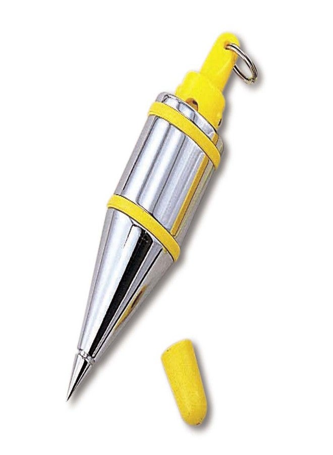 TAJIMA Plumb Bob - 14 oz (400g) Plumb-Rite with Quick-Stabilizing Cap & Embedded Bumpers - PQB-400