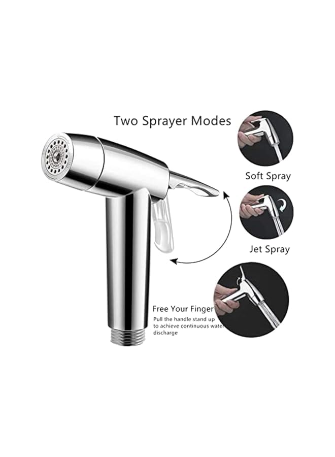 The Bros Bidet Sprayer Head, 2 mode Bidet Hand Shower, Stainless Steel Handheld Bidet Sprayer, Bathroom Sprayer, for Kitchen and Toilet Cleaning - Image 4