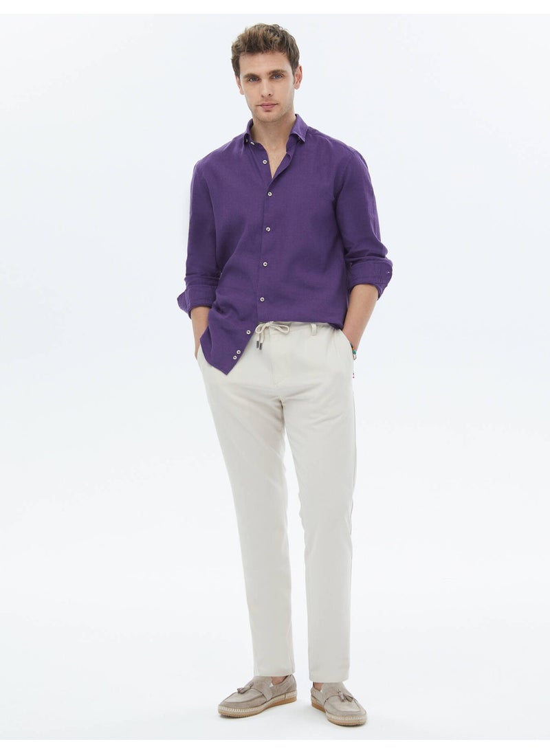 Purple Plain Regular Fit Woven Casual Cotton Blend Shirt - pzsku/ZED31E78970722951FCB3Z/45/_/1741213052/3259fb01-6741-463c-b899-5d6f91abacce