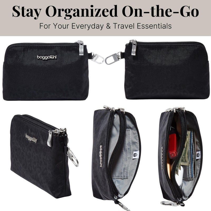 Baggallini On the Go Daily RFID Pouch - Lightweight 7"x5" Travel Essential RFID Wallet - Image 4