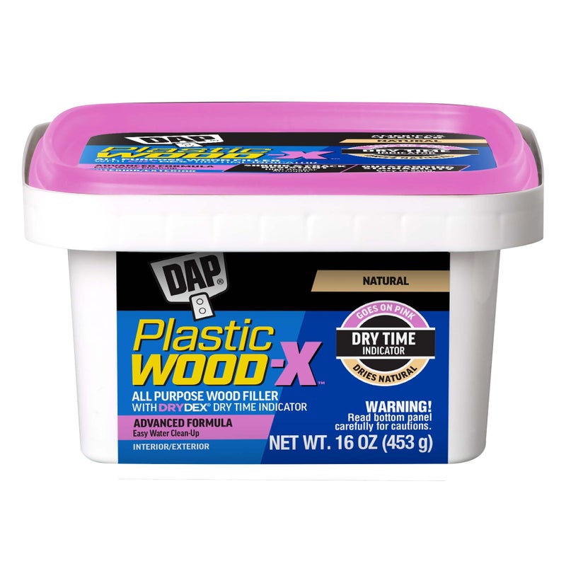 DAP Plastic Wood-X with DryDex Wood Filler, Natural, 16 Oz (7079800542) - Image 1