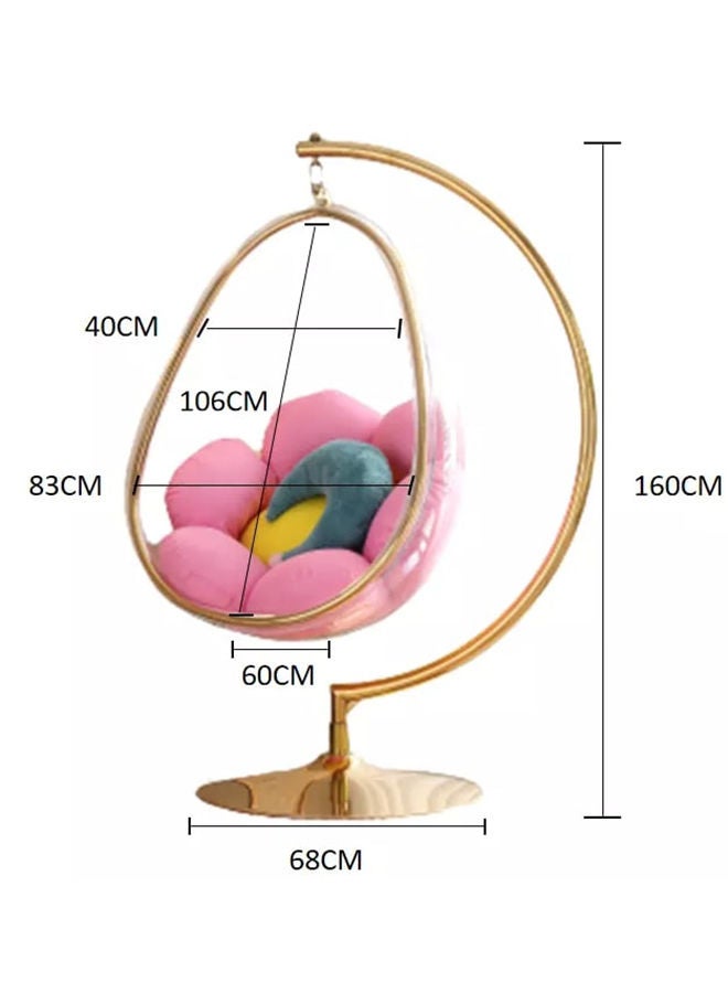 YULAN Indoor Swing Hanging Chair High Quality Transparent Acrylic Oval Shape - Image 2