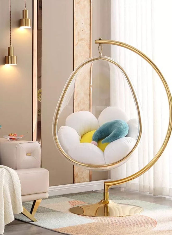 YULAN Indoor Swing Hanging Chair High Quality Transparent Acrylic Oval Shape - Image 1