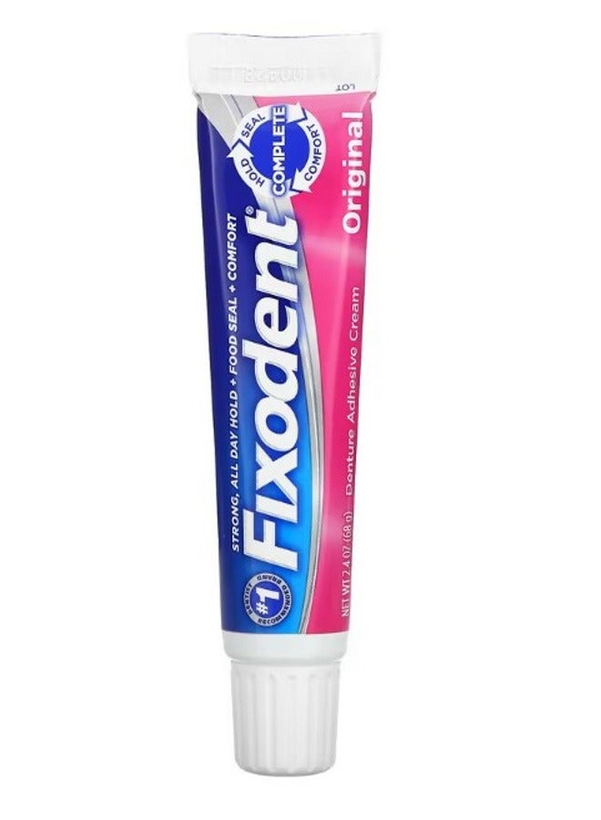Fixodent Denture Adhesive Cream Original 2.4 oz 68 g - Image 1