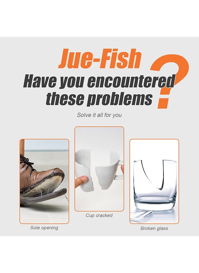 JUE-FISH Multifungtional Glue-Strength Oily Glues, Multifunctional Powerful Universal Glue, Clear Oily Glue For Metal, Plastic, Wood, Ceramics, Leather, Glass (50 Grams/Bottle)  - Image 4