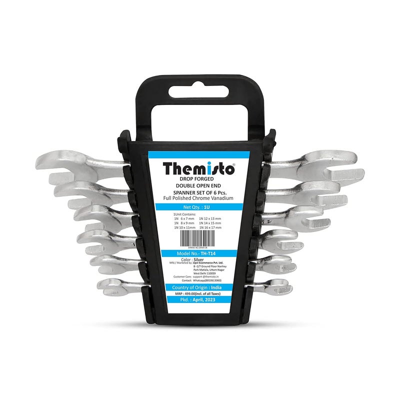 THEMISTO THT14 6pcs Double Open Ended Spanner set - Image 1