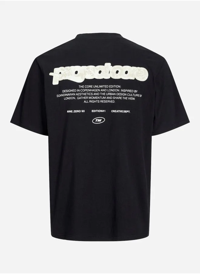 JACK & JONES Slogan Print Crew Neck T-Shirt