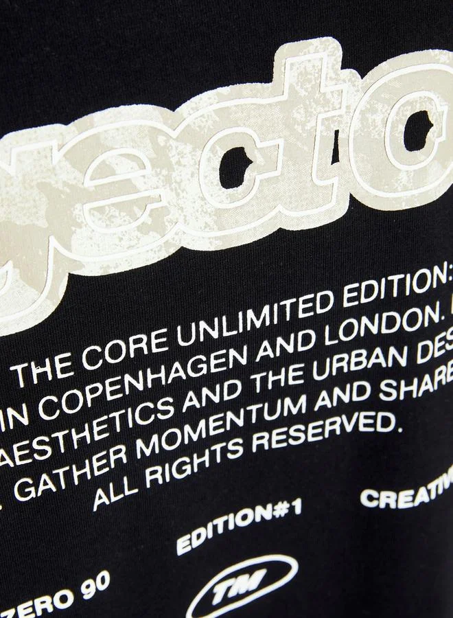 JACK & JONES Slogan Print Crew Neck T-Shirt
