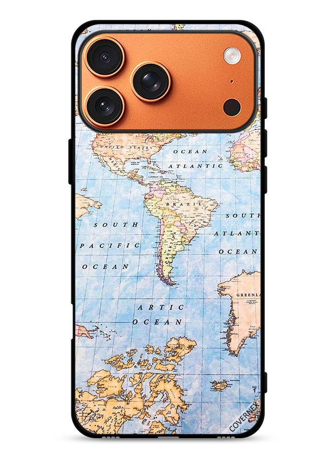 Covernex Apple iPhone 17 Pro Max Protective Case Cover World Map - Image 1