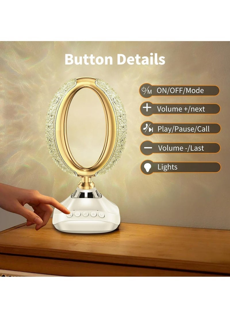 ELTRAZONE Bluetooth Quran Speaker Desk Lamp | 16-Color LED Night Light with Remote Control & Adjustable Brightness | 2000mAh Rechargeable Battery | Portable Islamic Table Lamp for Bedroom, Ramadan, Muslim Kids, Home Decor & Spiritual Gifts - Image 3