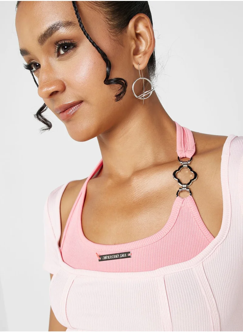 Ginger Layered Corset Style Tshirt