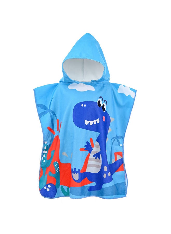 SHARP Children's Bath Towel Cape Hooded Cartoon Printed Towel Baby Home Bath Water Absorbent Windproof Warm Bathrobe - Image 2