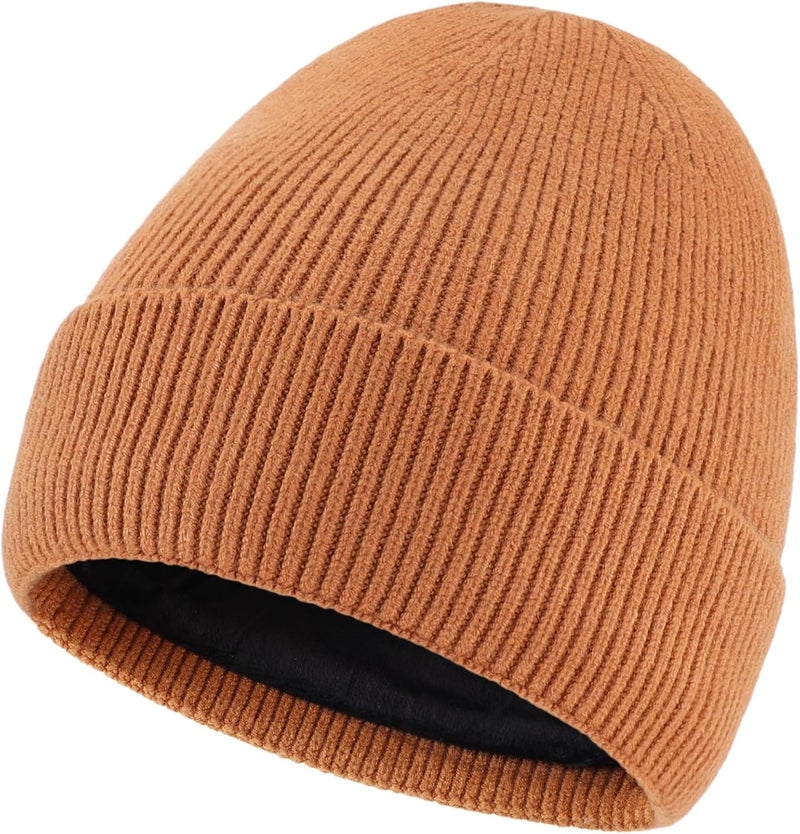 Connectyle Kids Beanie Hat Warm Winter Hats for Boys Girls Fleece Lined Knit Kids Hat for Ages 1-5 - Image 1