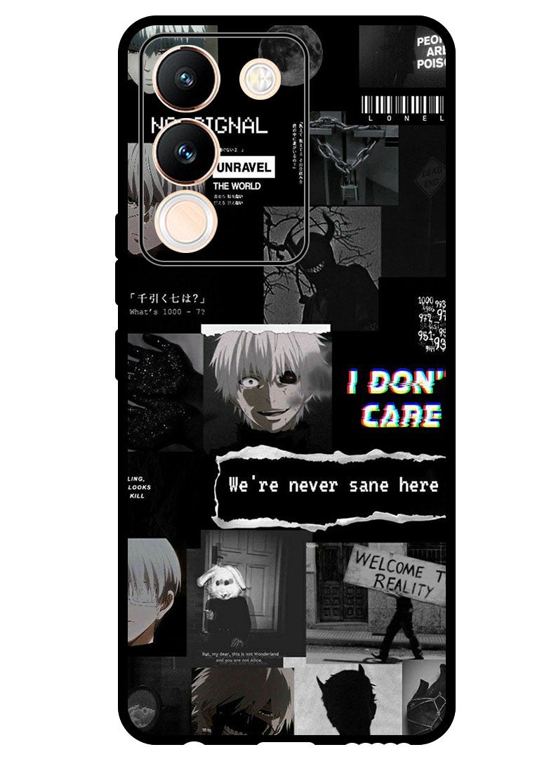 Theodor Protective Case Anti Scratch Shock Proof Bumper Cover For Vivo V29e We're Never Sane Here - Image 1