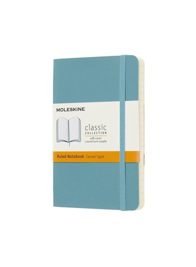 MOLESKINE Pocket Notebook Ruled Pages Reef Blue Soft Cover 192 Pages - Image 1