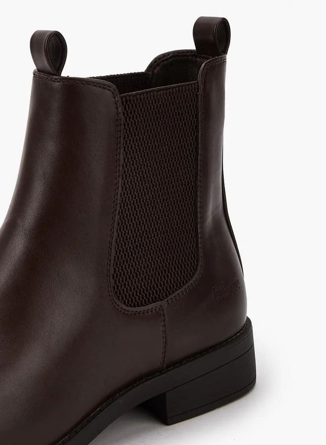 Lee Cooper BROWN Women'S Solid Slip-On Ankle Boots for Women | Best Price UAE