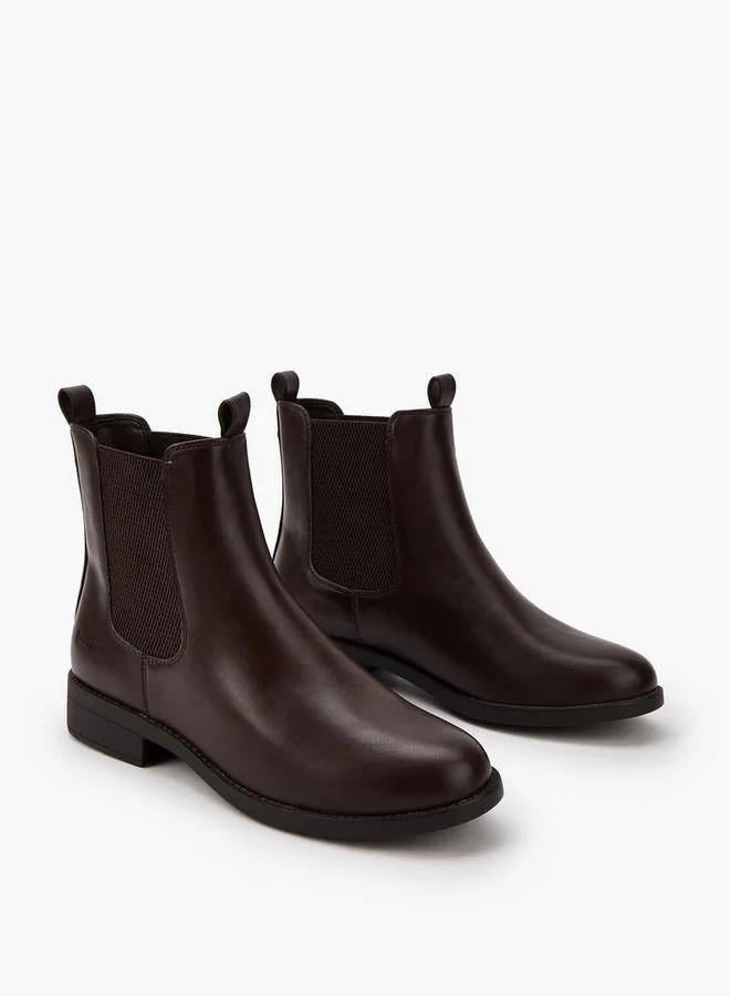 Lee Cooper Women'S Solid Slip-On Ankle Boots