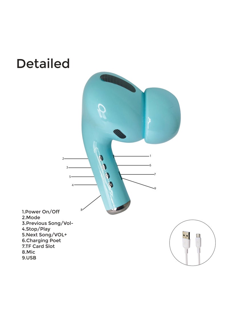 Big Pea Giant Headphone Bluetooth Speaker MK-301 -yellow - Image 2