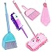 SCKTYZS 7 Pack Cleaning Set Kids Housekeeping Tools Kitchen ToysIncludes Mop BroomDustpanBrushApronRagChenille Duster Boy Girl Career Role Play - Image 4