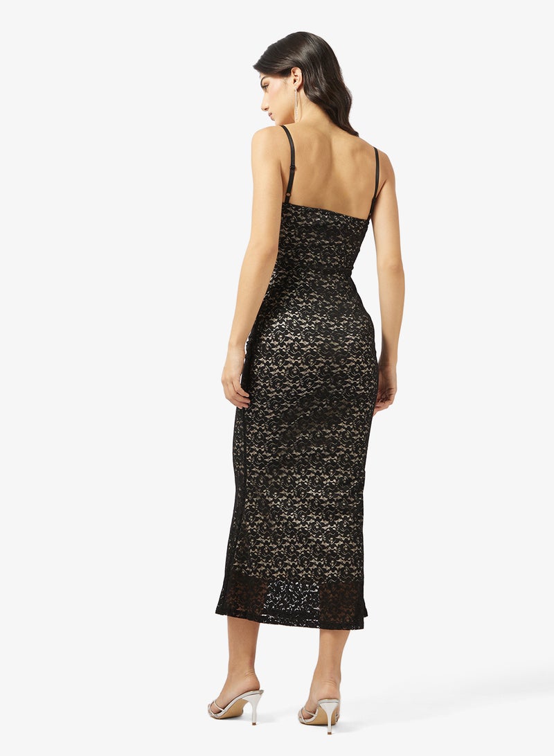 Ginger Strappy Lace Slip Dress - Image 2
